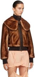 KNWLS Tan Eliza Shearling Jacket