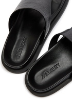 A.emery Imara Suede Flip Flops Black