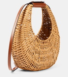 Staud Moon Mini wicker tote bag