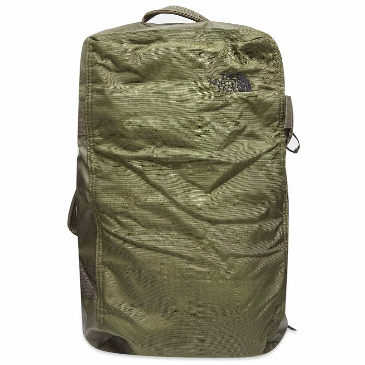 Photo: The North Face Men's Base Camp Voyager Duffel 32L in New Taupe Green/Black