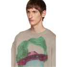 Valentino Beige Undercover Edition V Face UFO Sweater