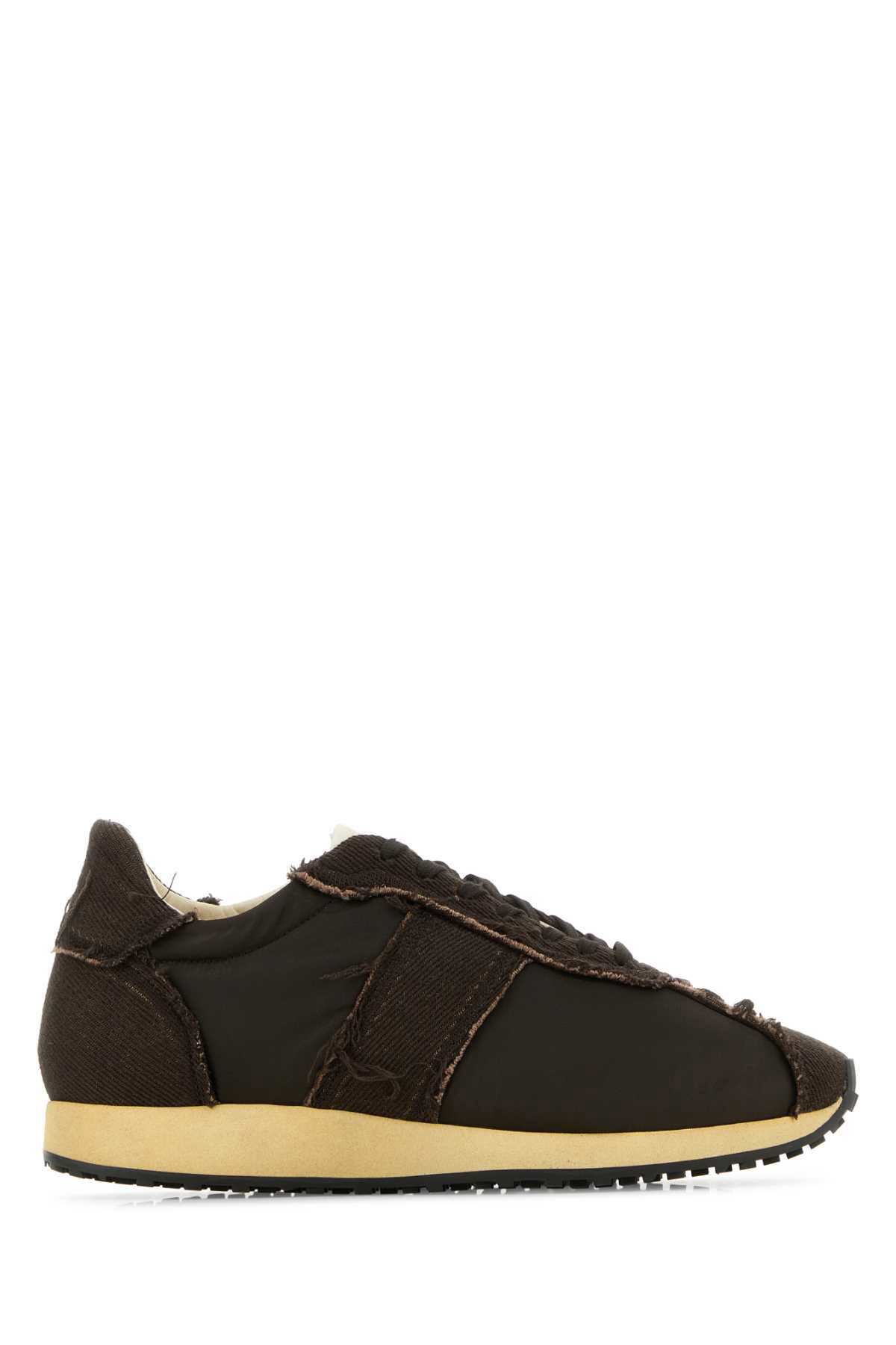 The Row Black Fabric Mika Sneakers The Row