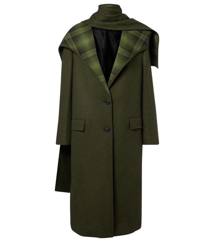 Photo: The Attico Scarf-detail wool-blend coat