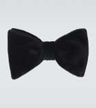 Ralph Lauren Purple Label Cotton velvet bow tie