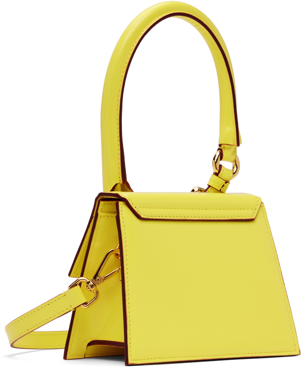JACQUEMUS Yellow La Casa 'Le Chiquito moyen boucle' Bag Jacquemus