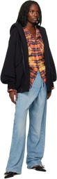 R13 Black Lillian Oversized Hoodie