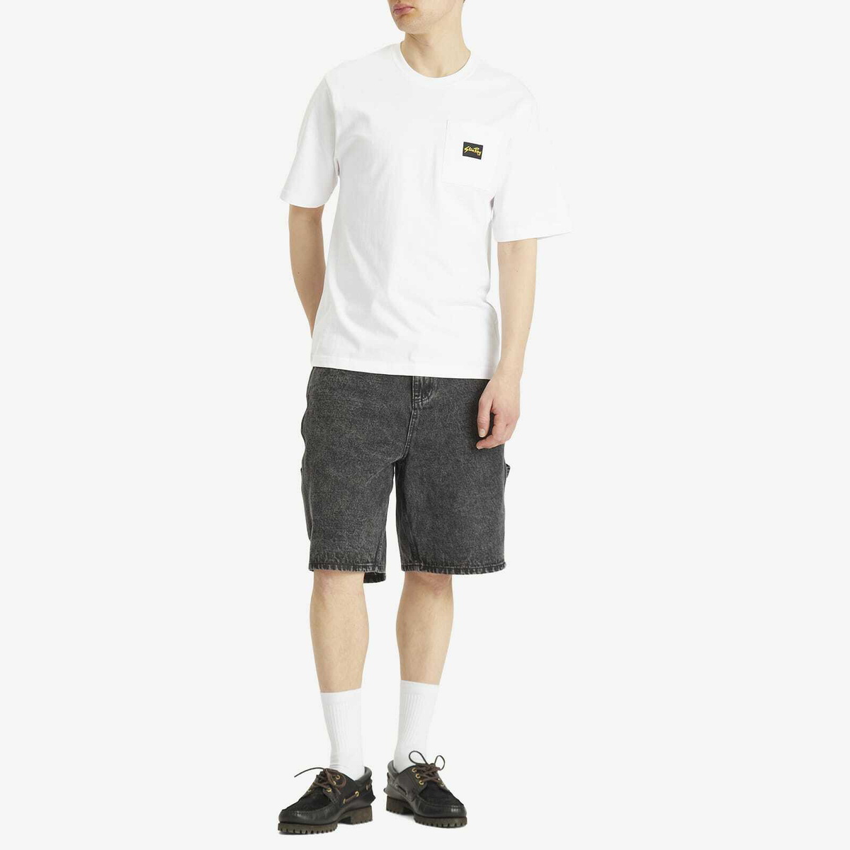 Stan Ray Men's Patch Pocket T-Shirt in White