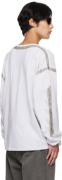 ALEXANDER DIGENOVA Off-White Taped Seam Long Sleeve T-shirt
