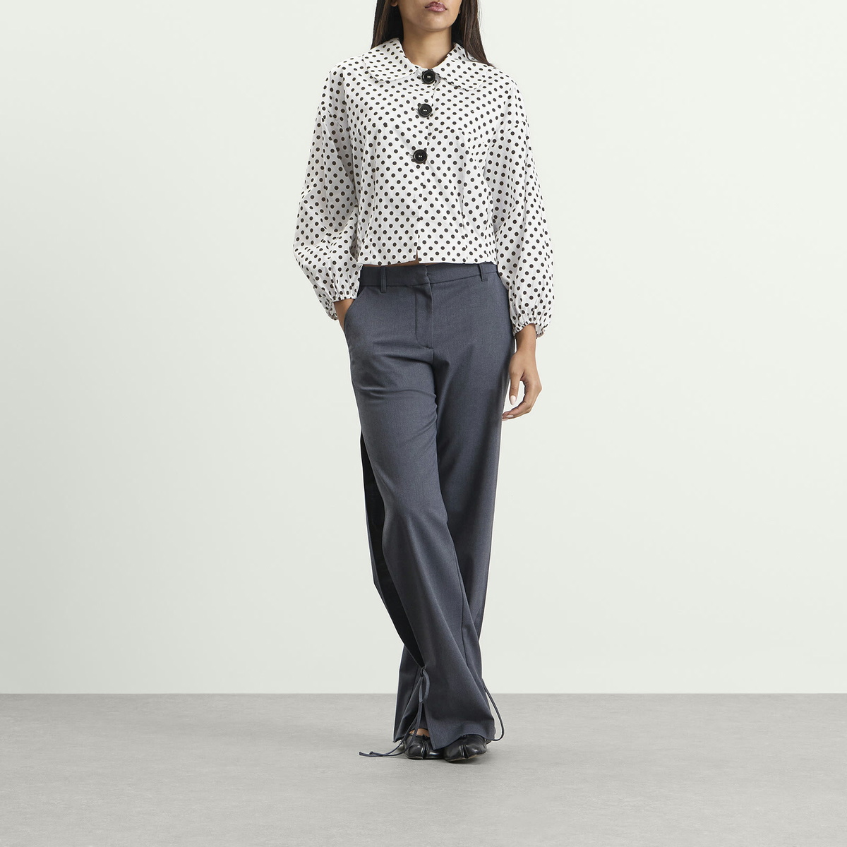 Many Many Clothes Women's The Lola Jacket in White Polka
