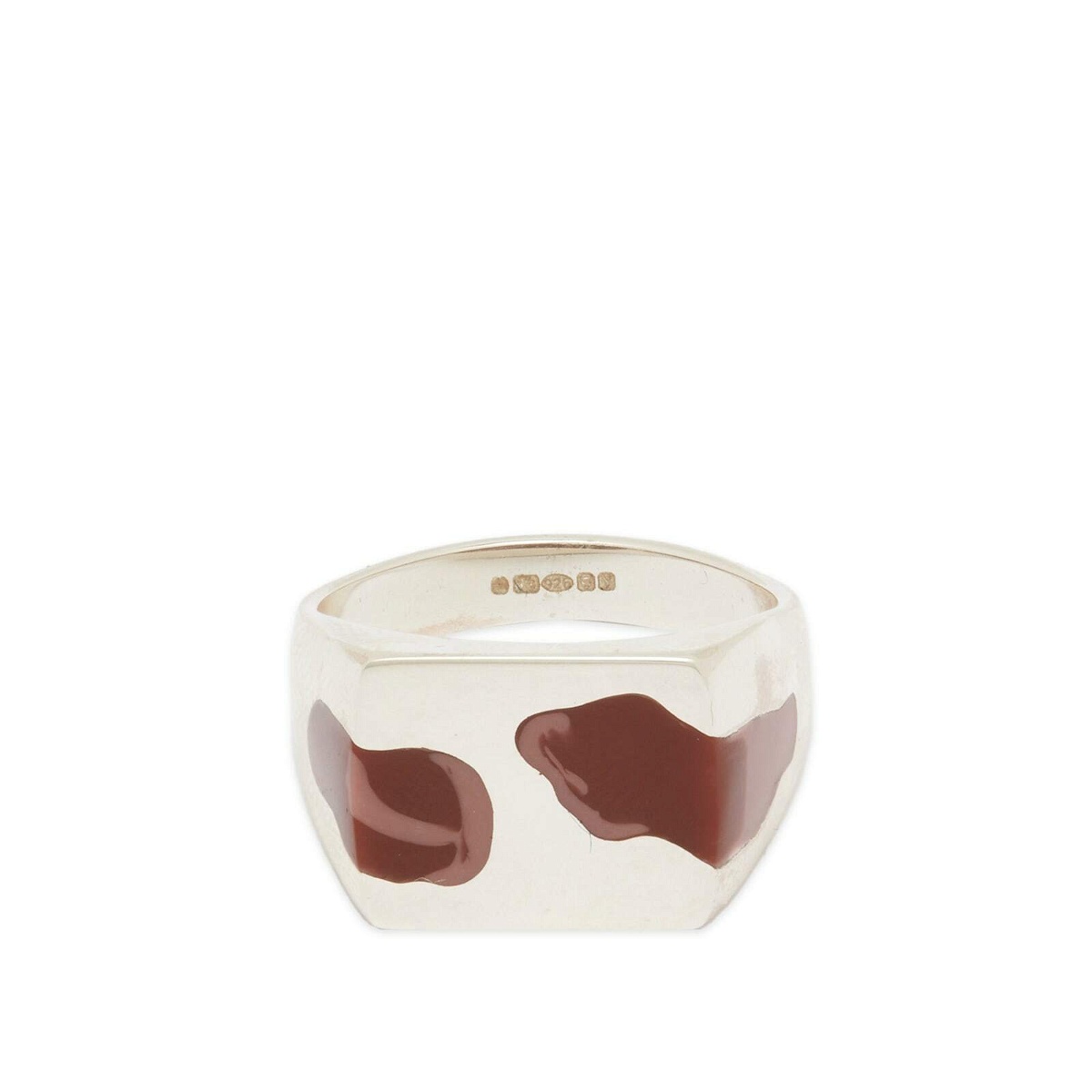 Photo: Ellie Mercer Men's Two Piece Ring in Silver/Brown