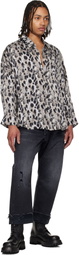 R13 Black Crossover Jeans