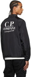 C.P. Company Black Chrome Cinquanta Logo Jacket