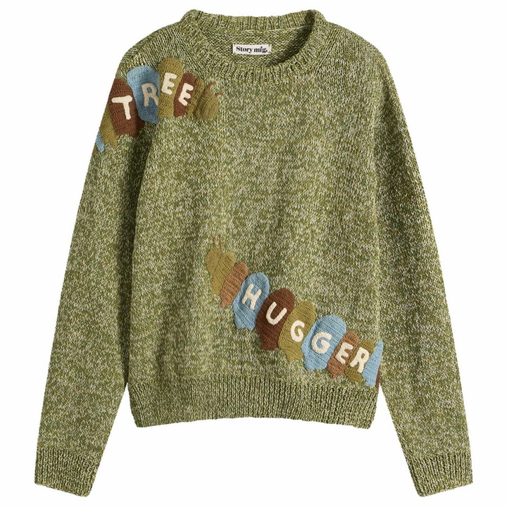 Photo: Story mfg. Caterpillar Bulb Jumper - Presented by END. in Olive
