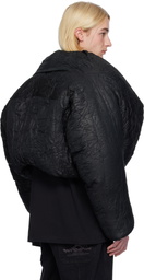 Y/Project Black Cropped Puffer Jacket