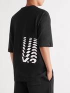 Y-3 - Logo-Print Cotton-Jersey T-Shirt - Black