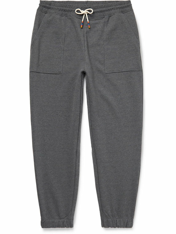 Photo: Paul Smith - Tapered Cotton-Blend Jersey Sweatpants - Gray