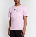 McQ Alexander McQueen - Printed Cotton-Jersey T-Shirt - Pink