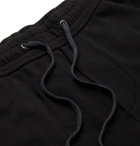 James Perse - Loopback Supima Cotton-Jersey Drawstring Shorts - Black
