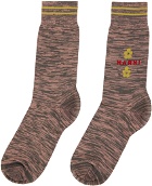 Marni Pink & Gray Marled Socks