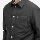 AMI Paris Men's Stud Heart Padded Overshirt in Black