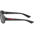 Prada Eyewear Black Linea Rossa Sunglasses