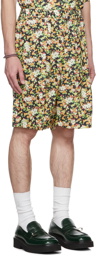 Marni Black Floral Shorts