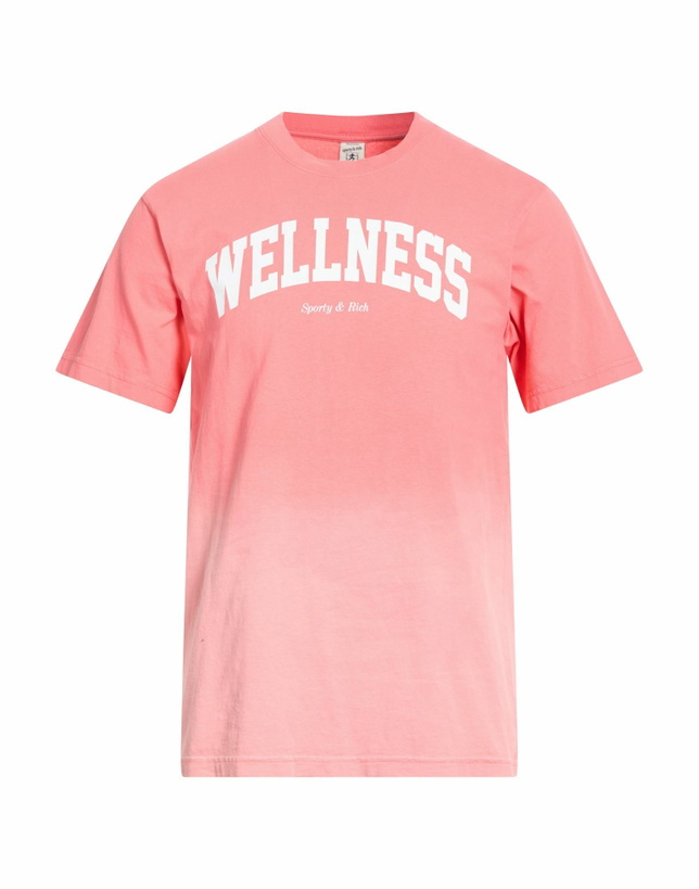Photo: Sporty & Rich Mens T-shirt in Salmon pink