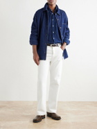 Hartford - Paul Cotton-Flannel Shirt - Blue
