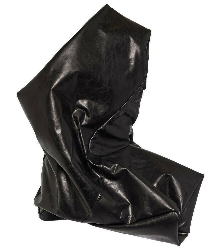 Photo: Rick Owens Asymmetric leather top