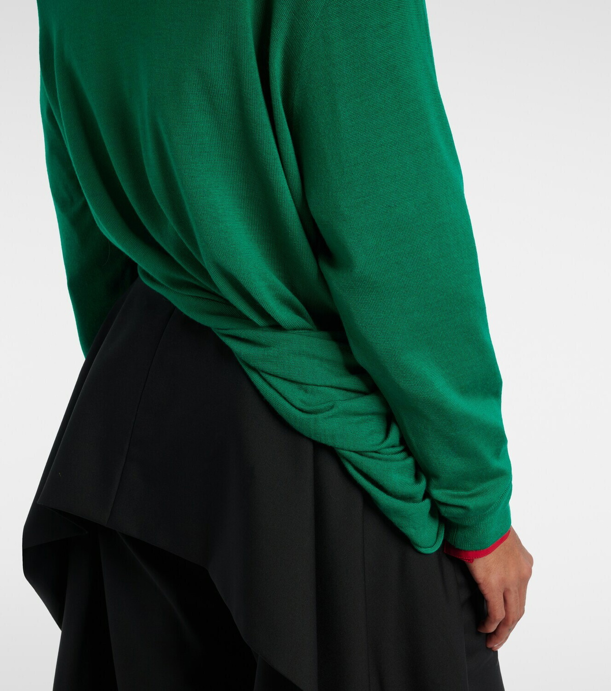 Loewe Double L asymmetric wool sweater