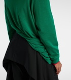 Loewe Double L asymmetric wool sweater