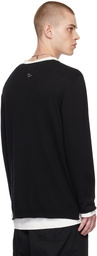 Yohji Yamamoto Black Crewneck Sweater