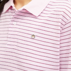 Saks Potts Women's Serena Polo Shirt in Berry Stripe