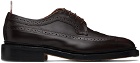 Thom Browne Brown Classic Longwing Calf Leather Derbys