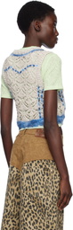 Andersson Bell Beige Western Lace-Up Knit Vest