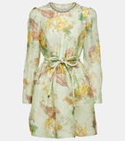 Zimmermann Matchmaker linen and silk minidress