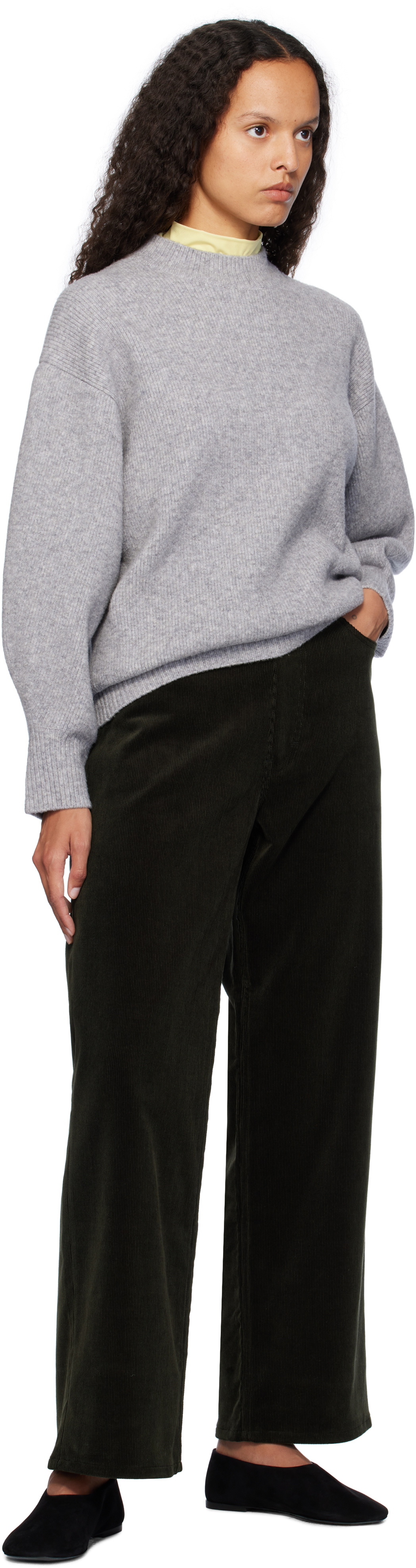 【26SS】AURALEE GARMENT-DYED FINX CORDUROY 5P WIDE PANTS