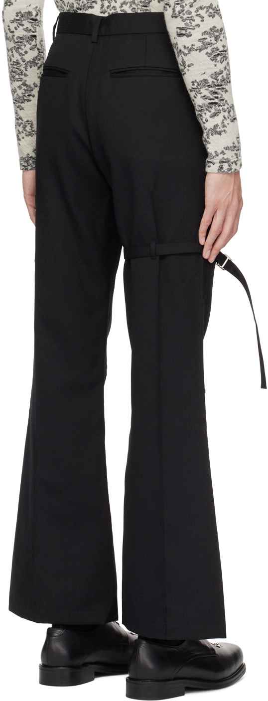 The World Is Your Oyster Black Flared Trousers