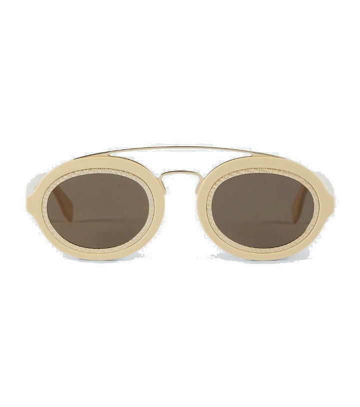 Photo: Fendi FF Around oval sunglasses