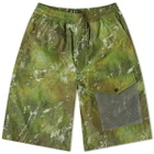 Merely Made Men's Patch Pocket Wide Short in Army Green