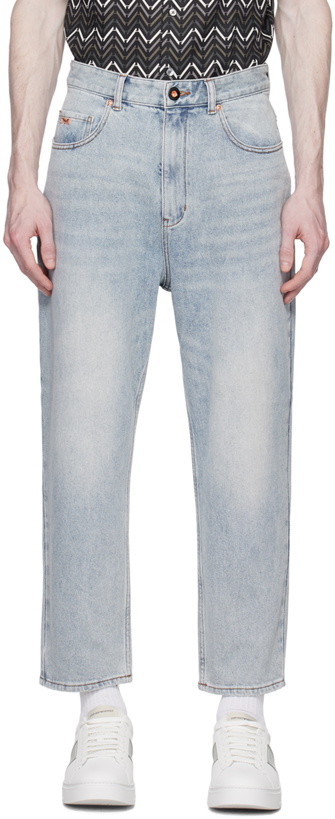 Photo: Emporio Armani Blue Pocket Jeans