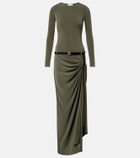 Coperni Suspended draped jersey gown