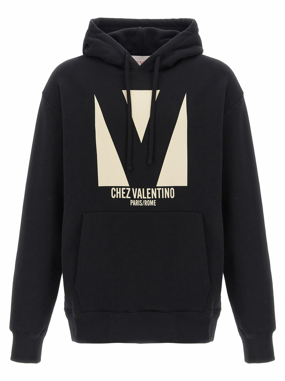 パーカー・フーディ Valentino Garavani Chez Valentino Print Jersey Hoodie VALENTINO GARAVANI chez valentino oversized hoodie Black