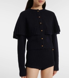 Chloé Caped wool and cashmere cardigan