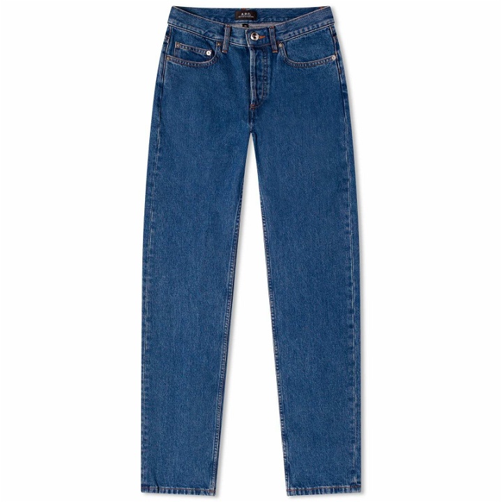 Photo: A.P.C. Men's New Standard Jeans in Washed Indigo