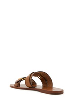 Polo Ralph Lauren Buckle Leather Sandals Brown