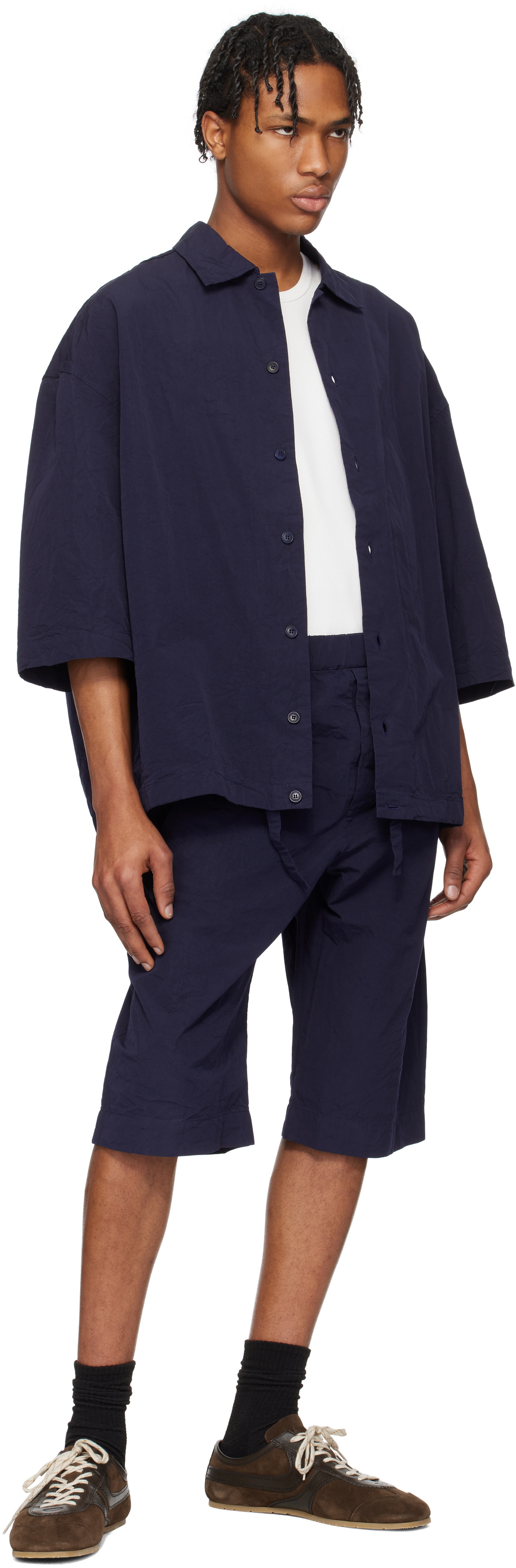 CASEY CASEY Navy Jog Ah Shorts