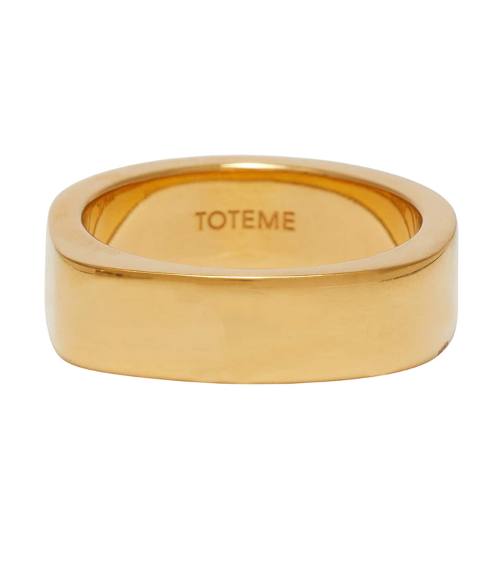 Photo: Toteme Signature18kt gold-plated ring