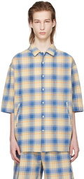 DOCUMENT Blue & Beige Check Shirt