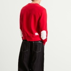 Team Ikuzawa Men's Elbow Patch Logo Sweatshirt in Red